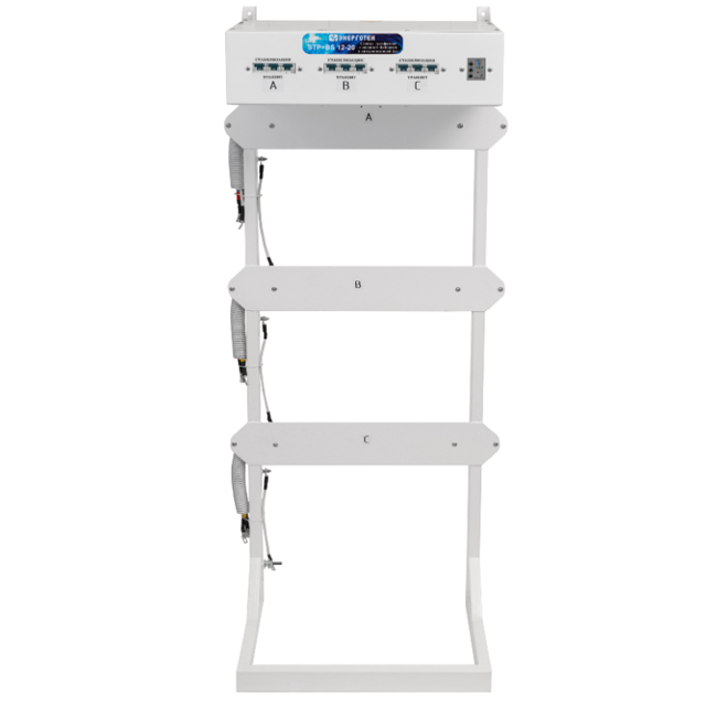 Стойка TOP-PRIME 12-20 кВА  с блоком контроля 3х фазной сети и ручным по фазным байпасом (БКС+БС)