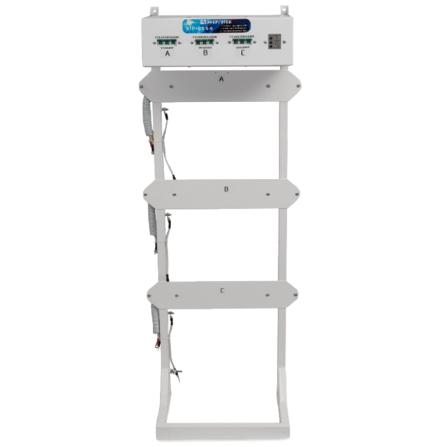 Стойка TOP-PRIME  6- 9 кВА  с блоком контроля 3х фазной сети и ручным по фазным байпасом (БКС+БС)