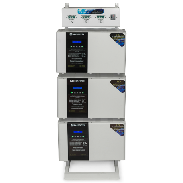 Трехфазный Энерготех TOP 15000x3 (45кВА/45000ВА) стабилизатор напряжения Энерготех