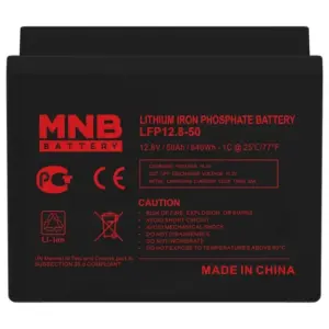 Аккумулятор MNB LFP-12,8-50
 12.8 В, 50 Ач. Bluetooth (LiFePO4 с BMS)